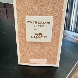 Coach Fragrance Box with White and Black Accents